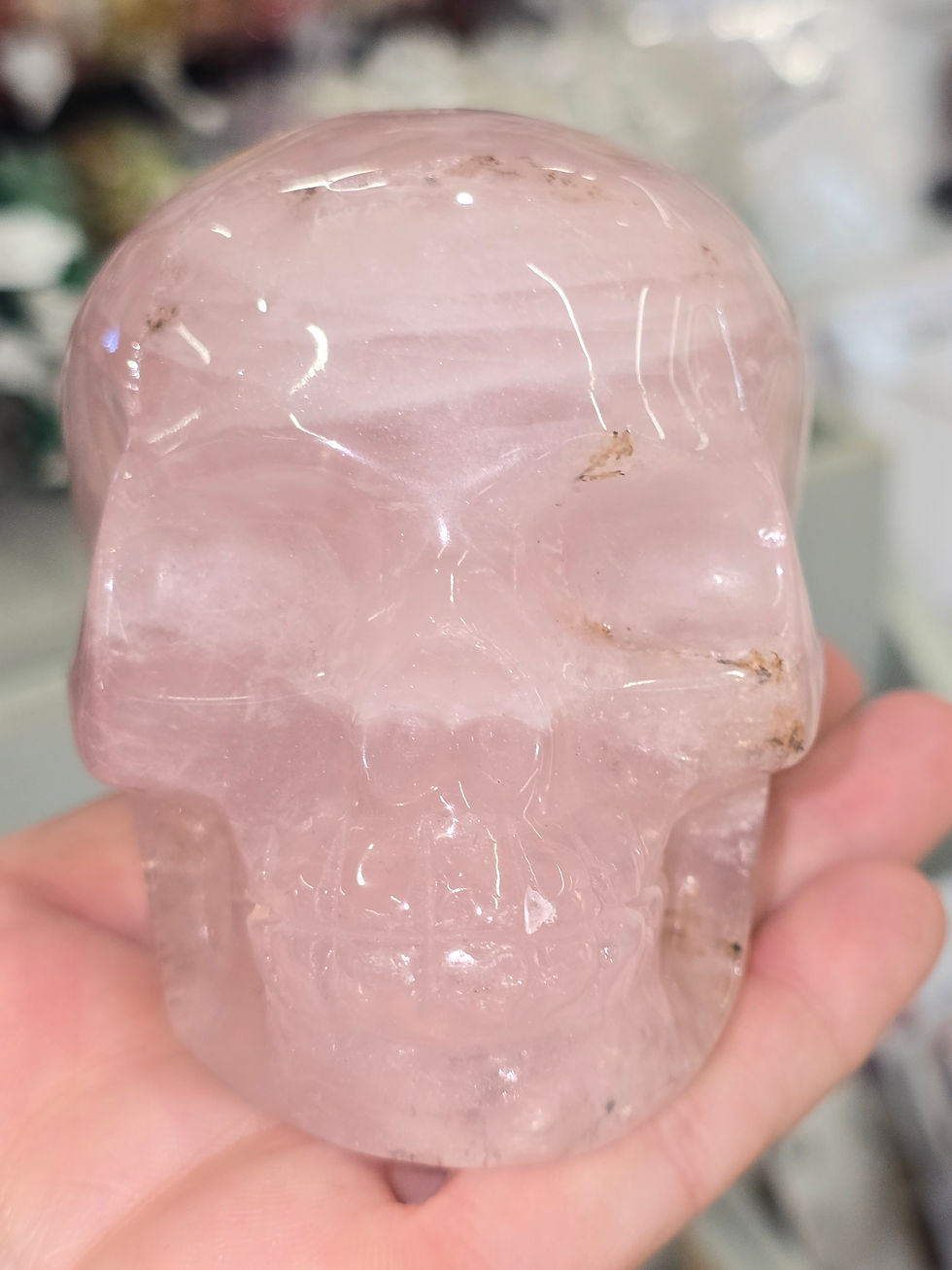 Thumbnail: Rose Quartz Skulls
