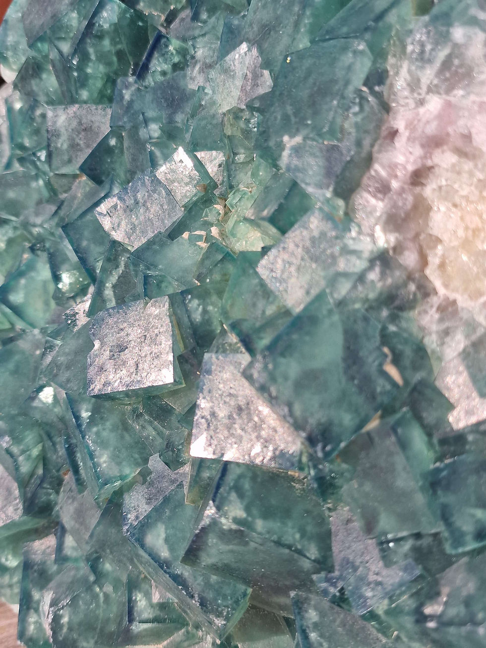 Thumbnail: Giant Green Cube Fluorite Cluster 7.3kg