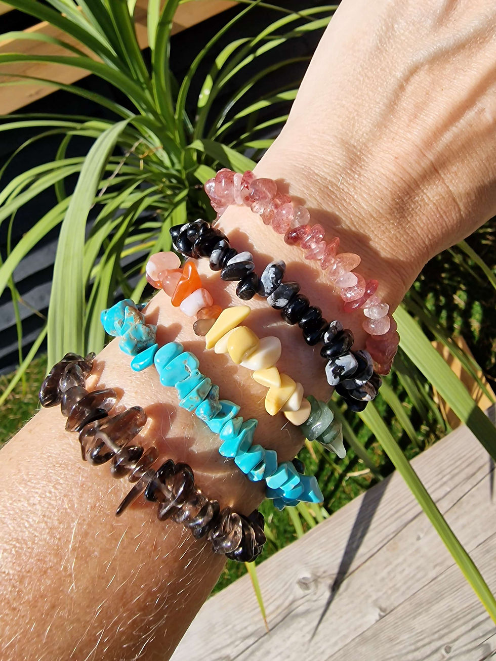 Crystal Chip Bracelets