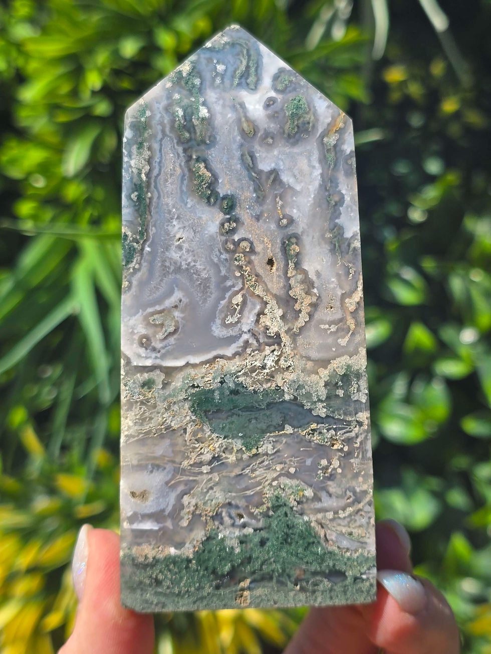 Thumbnail: Moss Agate Tower