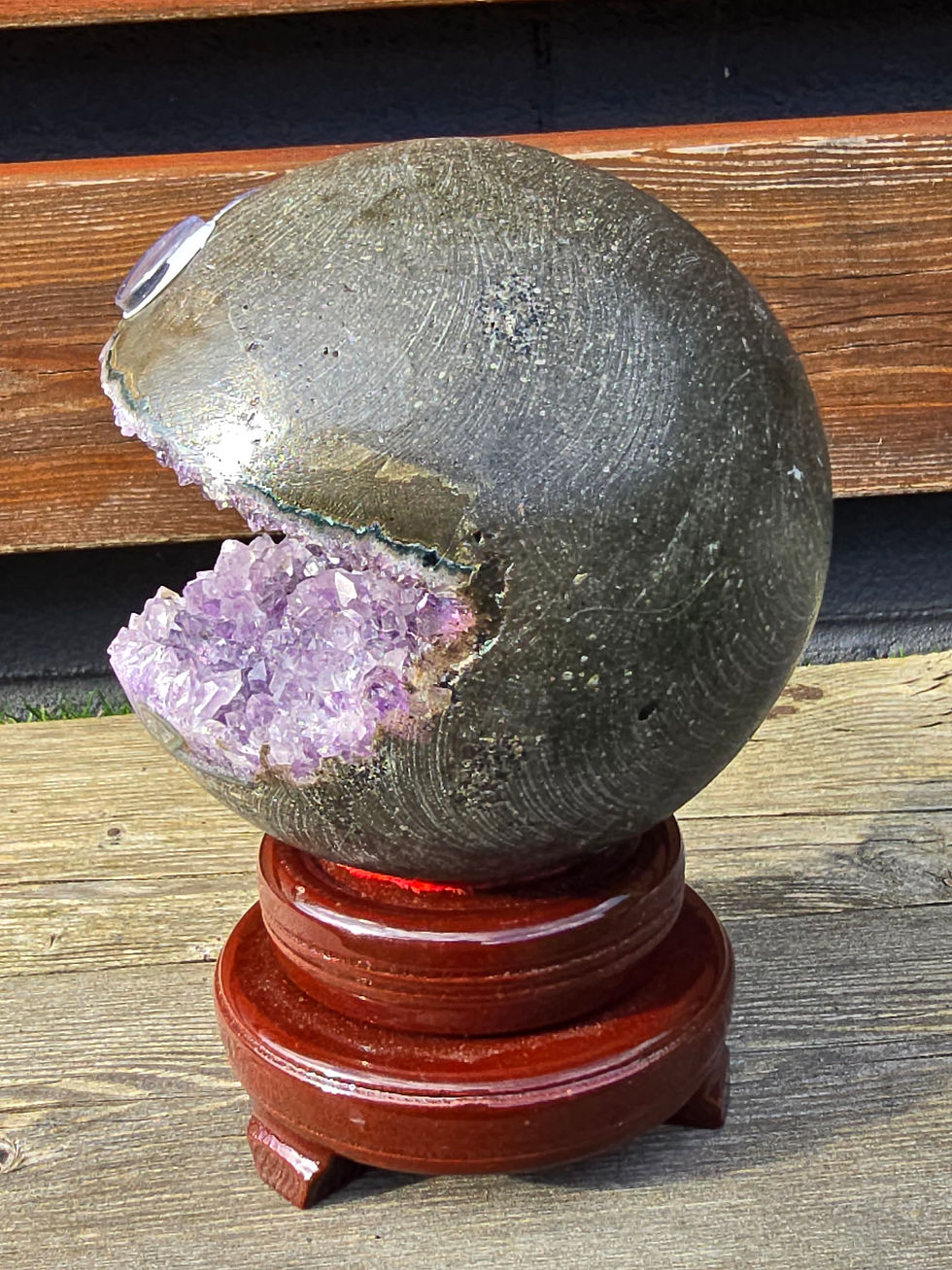 Thumbnail: Giant Druzy Amethyst Sphere - 2kg