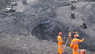 Early construction of a small mine