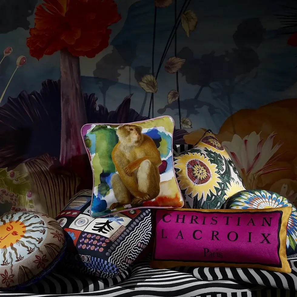 COUTURE! ROSE TORERO DECORATIVE PILLOW by Christian Lacroix