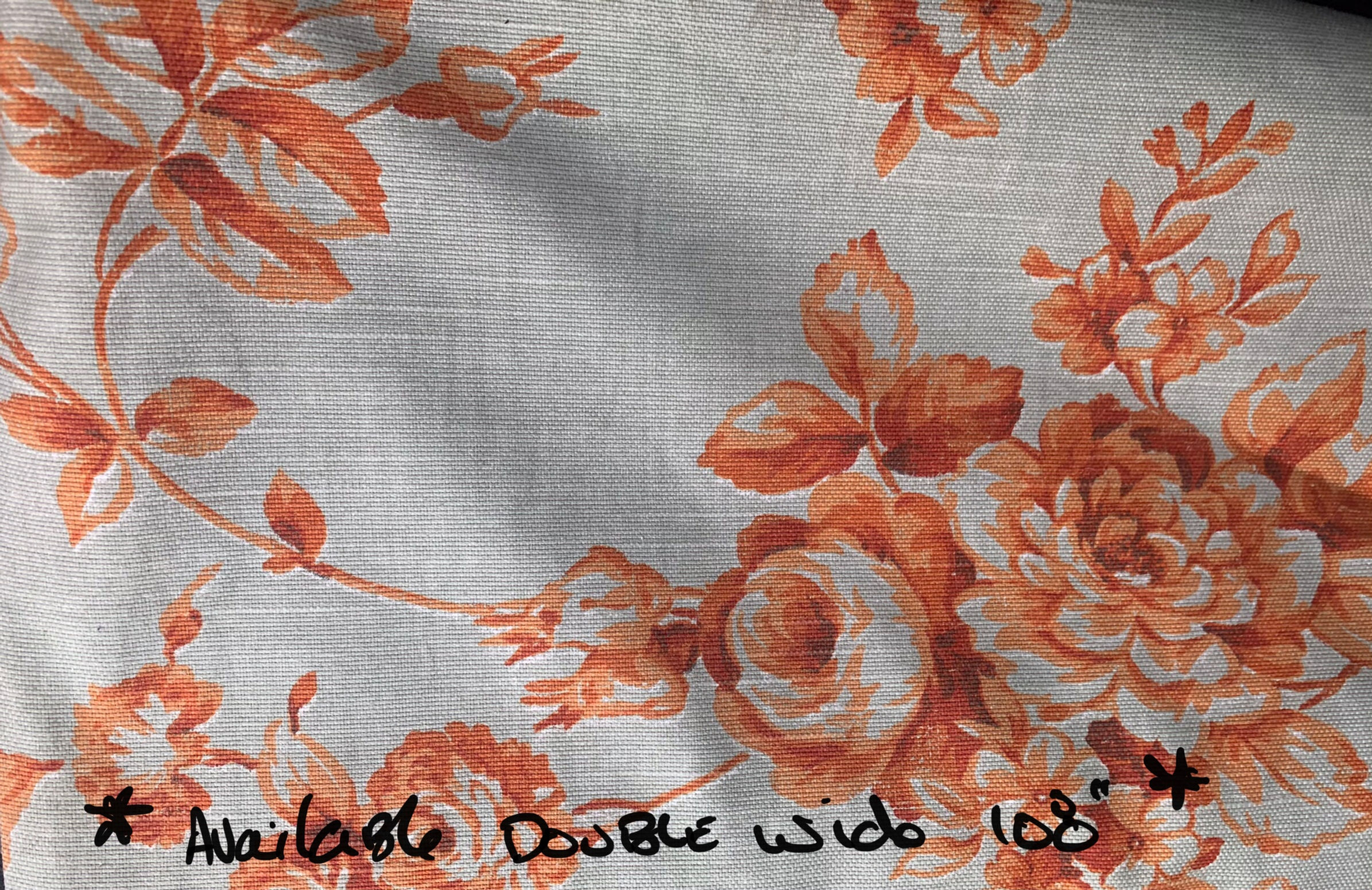 Premium cotton blend prints -novelty -108" wide Roses