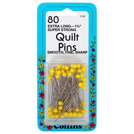 80 Extra Long Quilt Pins