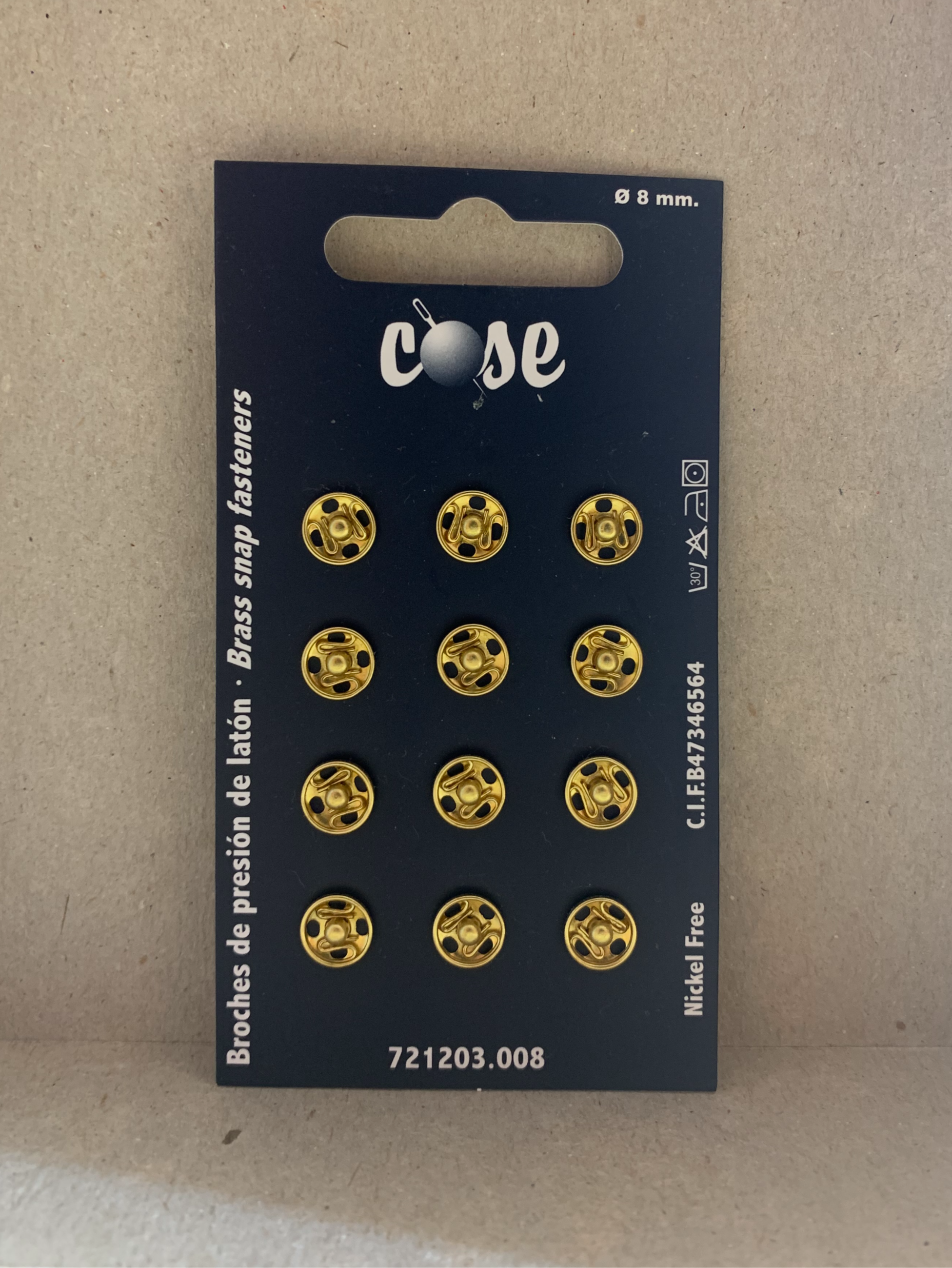 Domes - 8mm Gold