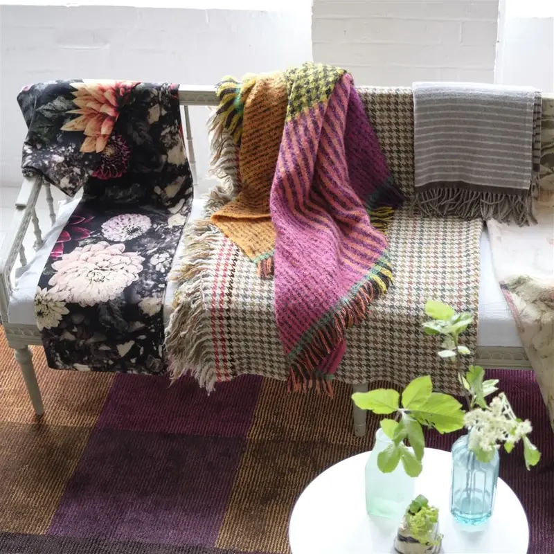 Thumbnail: Fitzroy Saffron Throw By: Designer Guild