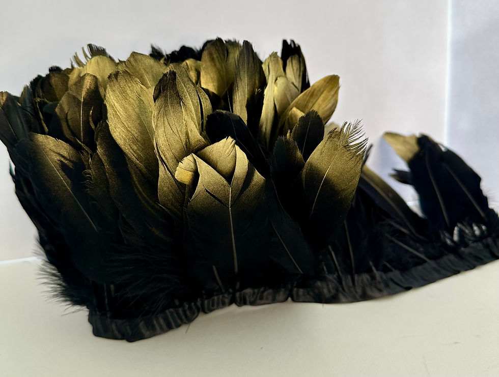 Thumbnail: Metallic Feather Trim