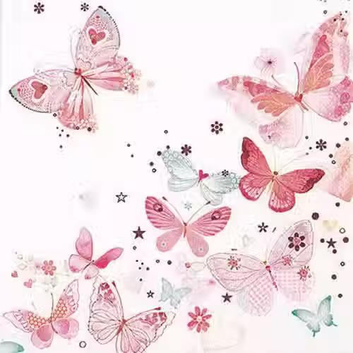 new, lovely, butterfly, butterflies, napkins