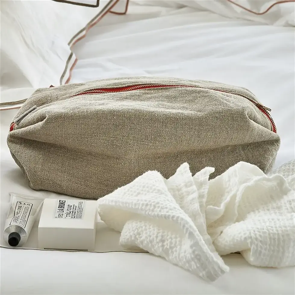 Thumbnail: Brera Lino Large Toiletry Bag by Designers Guild
