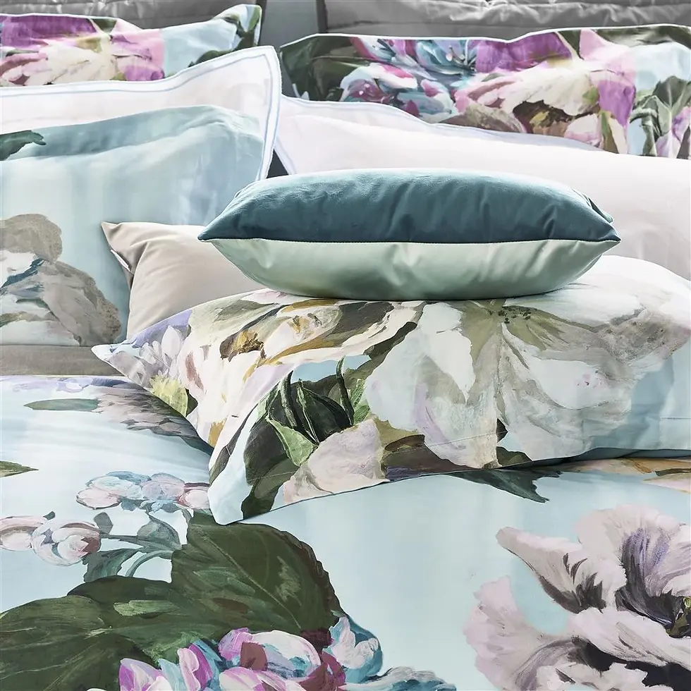 Thumbnail: DELFT FLOWERS 300 THREAD COUNT BEDDING, BY DG