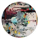 Thumbnail: Grand Tour- Tomette Round Rug- By Christian Lacroix