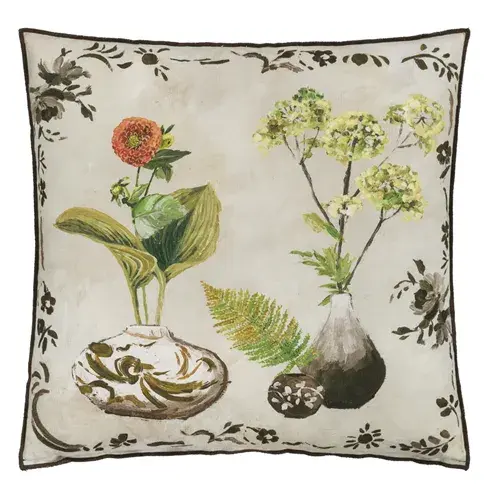 Thumbnail: Kawana Linen Sepia Cushion Designer Guild @macfabhome