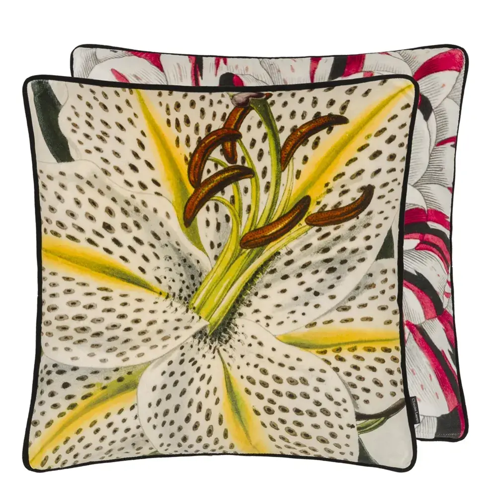christian lacroix, pillow, flowered
