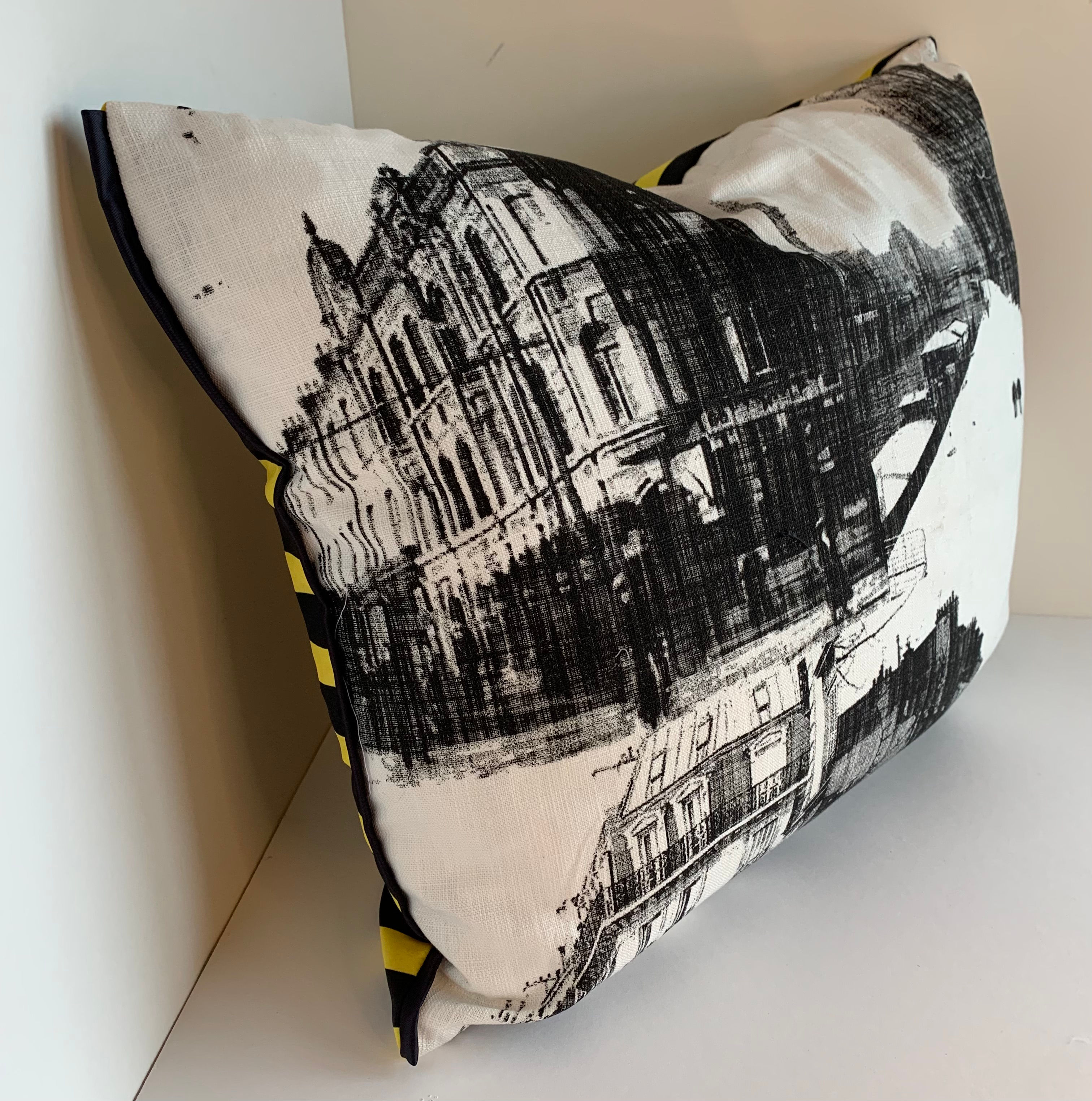 Streets Of Paris.  14" x 22" Lombar Cushions