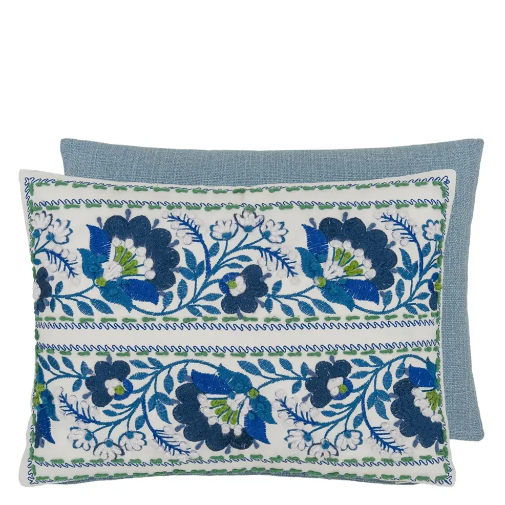 ENAMEL FLOWER PILLOW by Designer's Guild