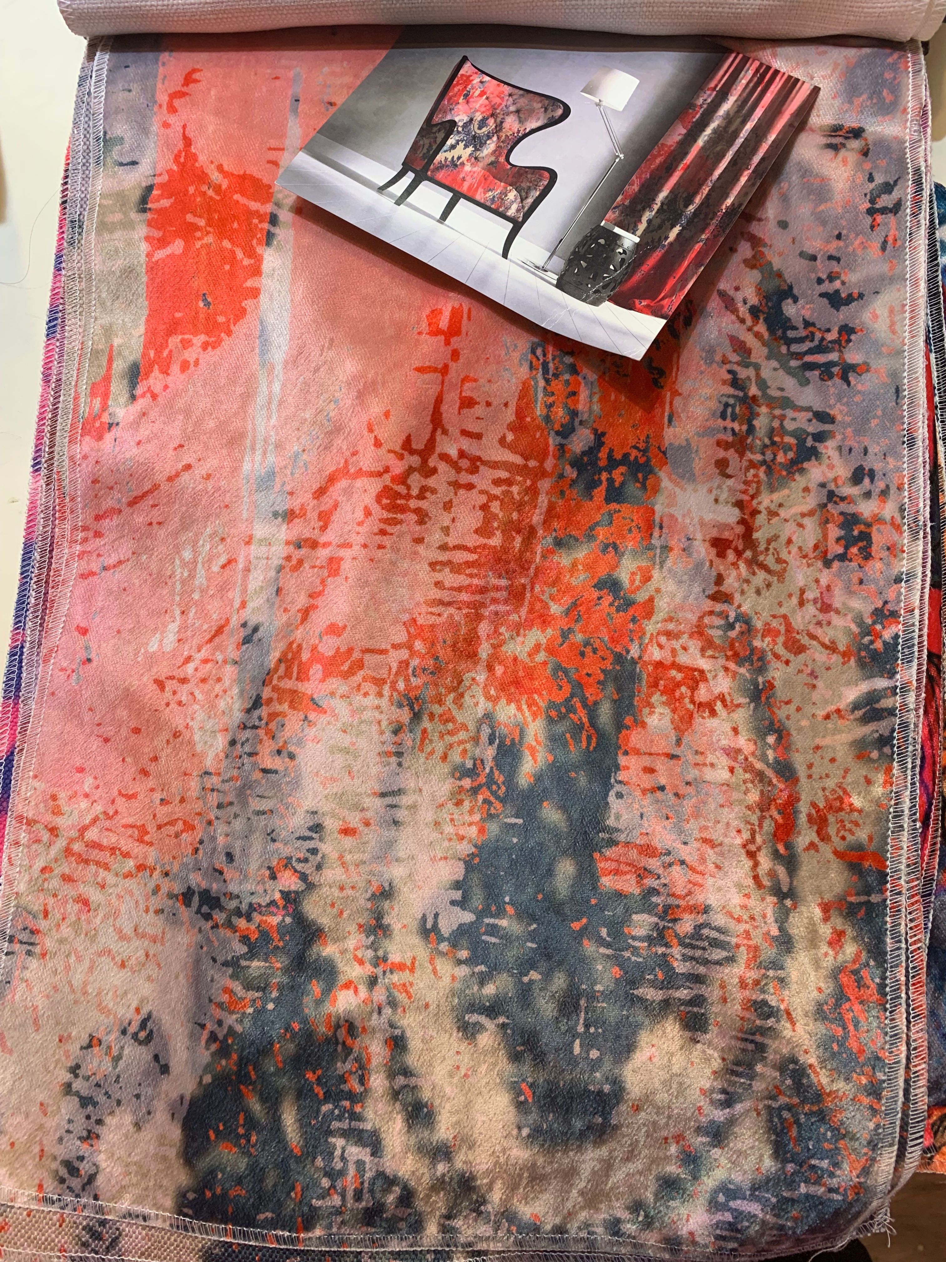 Damask in Distress - Faded Pink