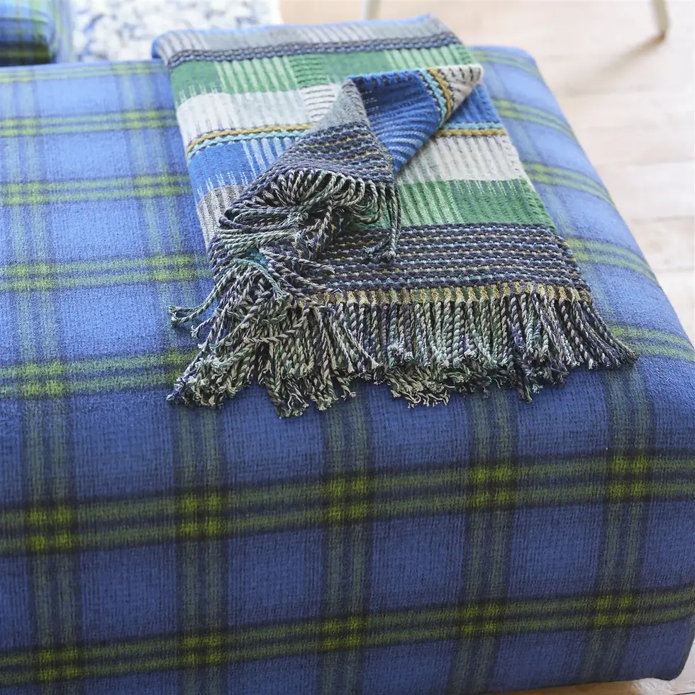 Thumbnail: Tasara Cobalt Throw by Designers Guild