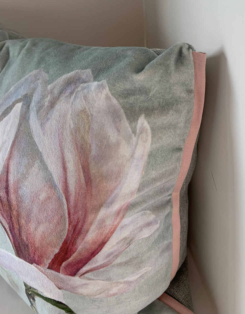 Thumbnail: Peonia Grande Zinc cushion - Designer's guild
