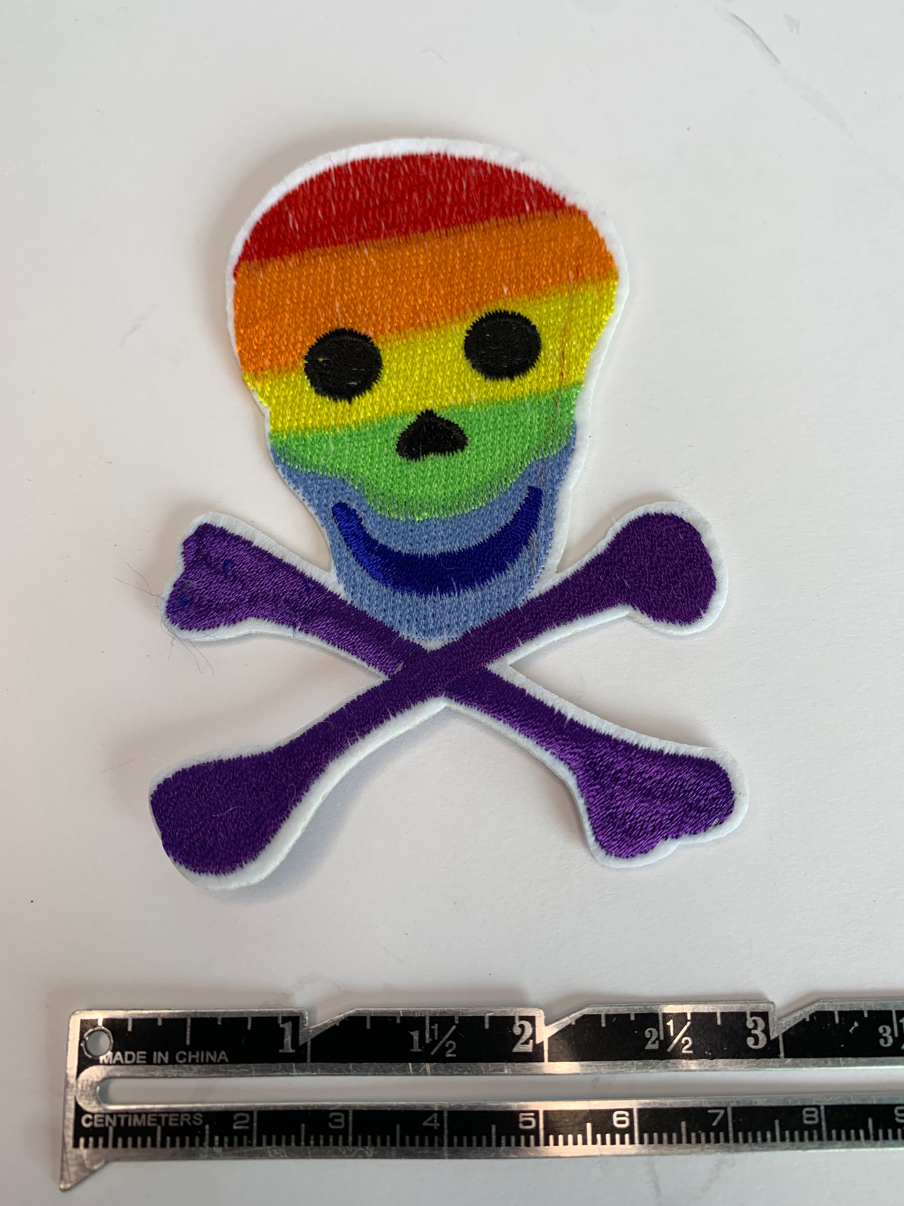 Rainbow Skull motif