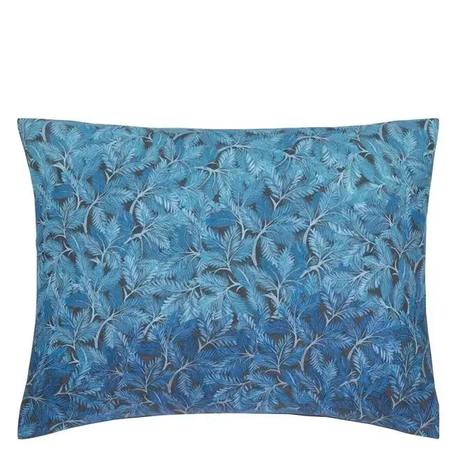 Thumbnail: BANIPUR AZURE LINEN CUSHION BY DG