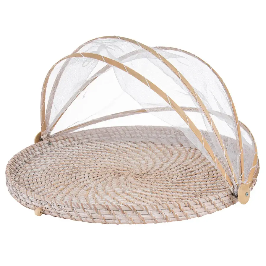 Food, cover, new, collapsible, rattan, woven