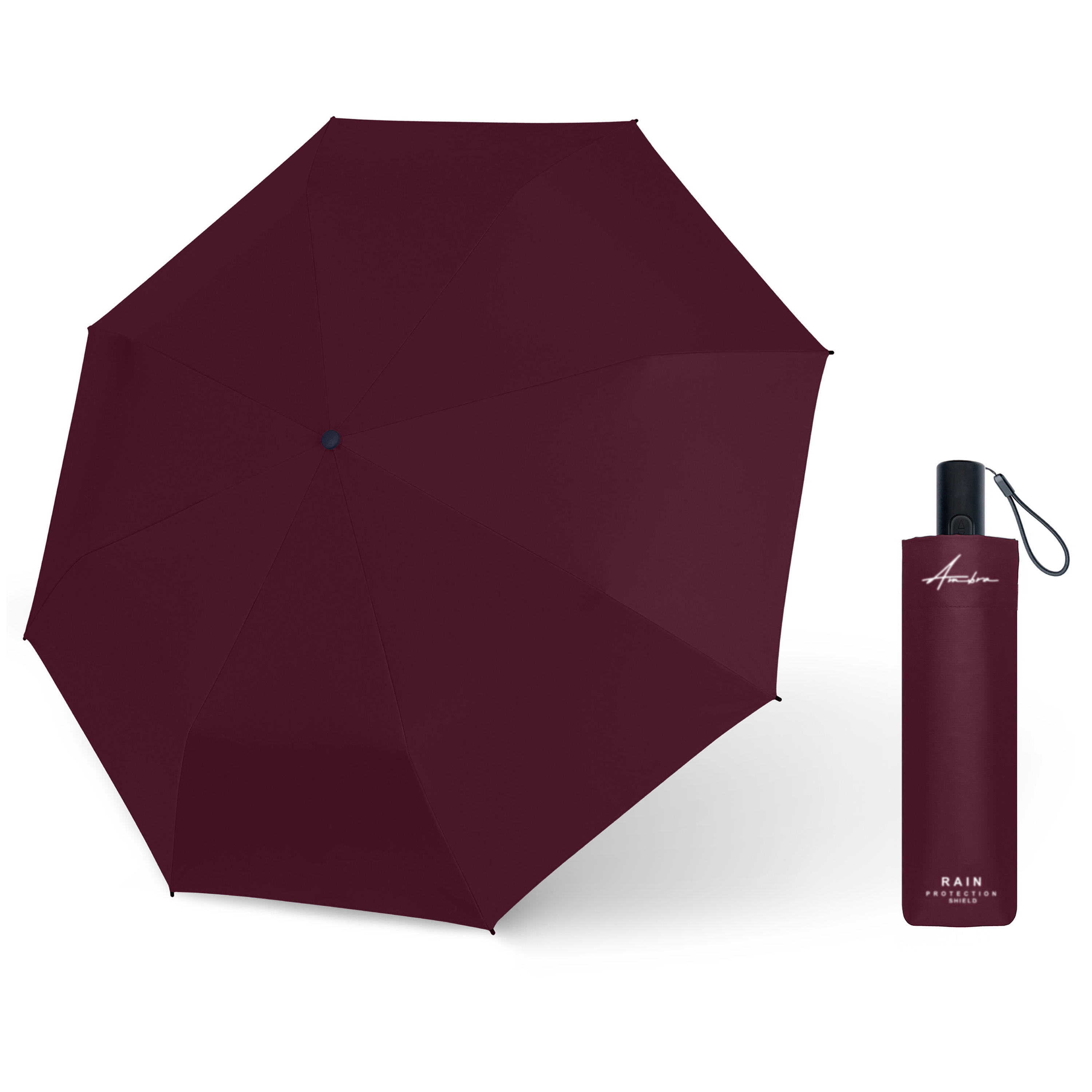 AMBRA RAIN Sturmfester Automatik Taschenschirm winddicht & kompakt