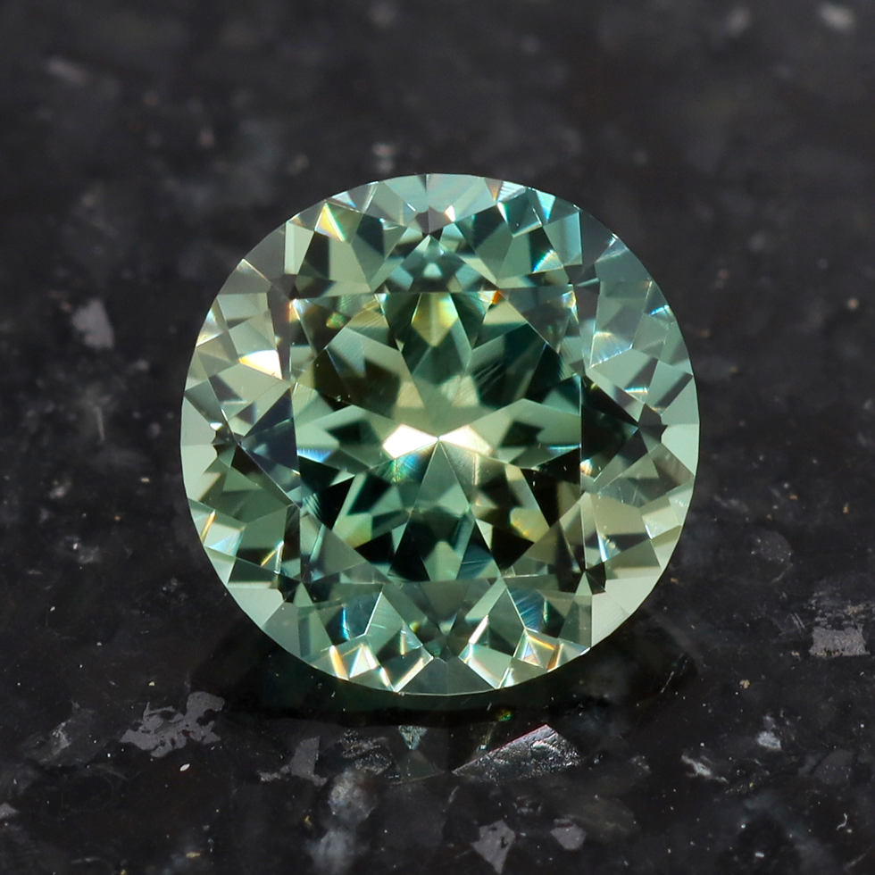 0.85ct Teal Round Nigerian Sapphire