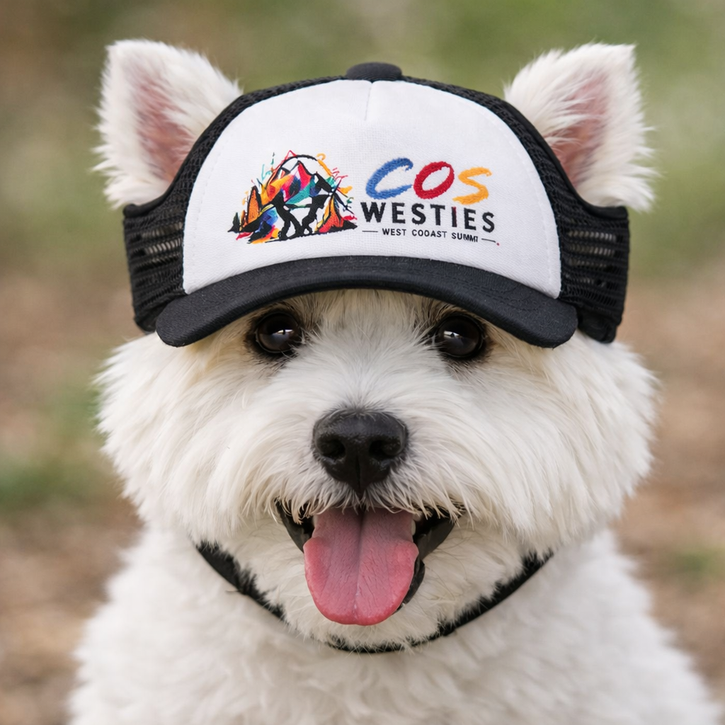 Dog Trucker Hat - COS Westies Logo