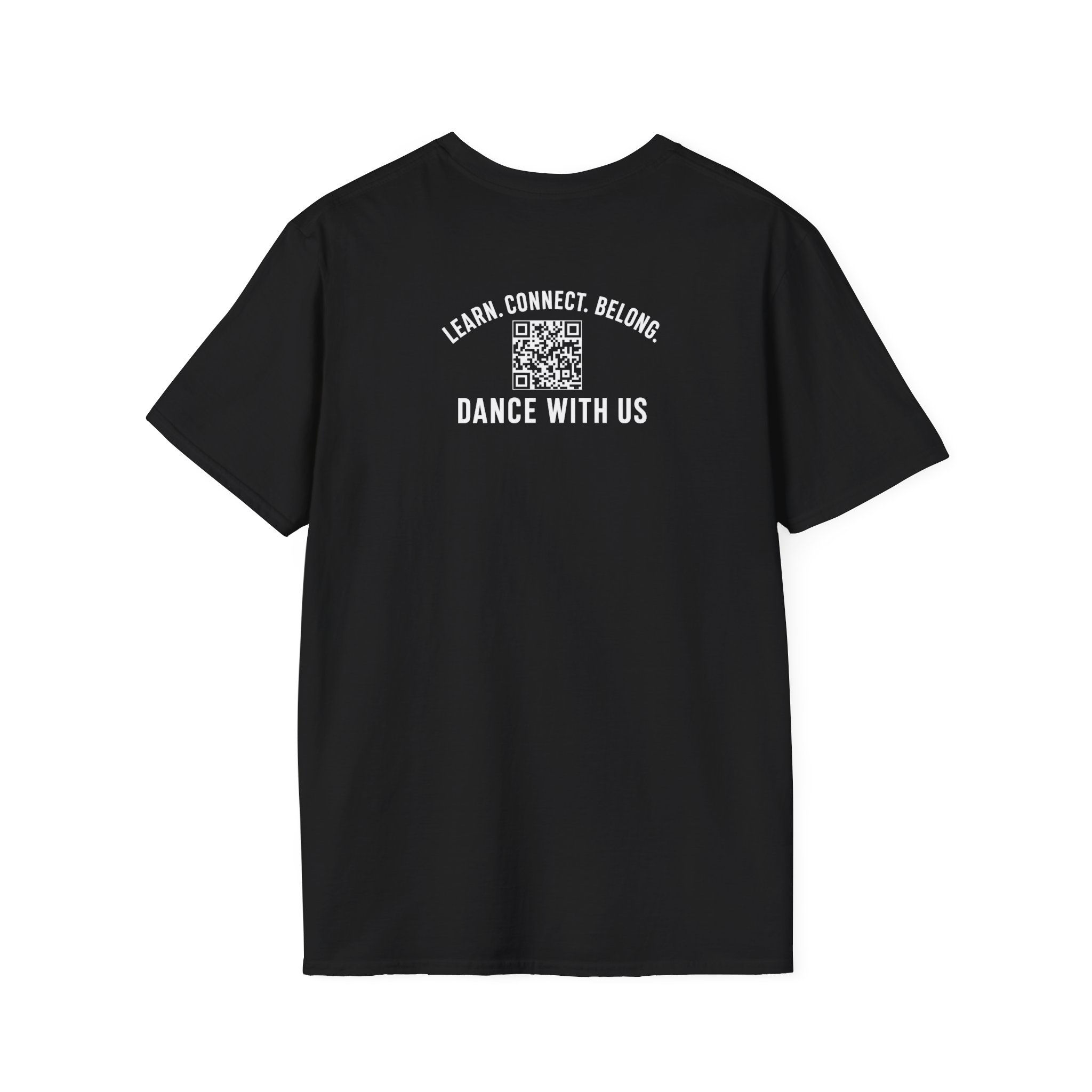 Unisex Black Logo Shirt - QR Code Back
