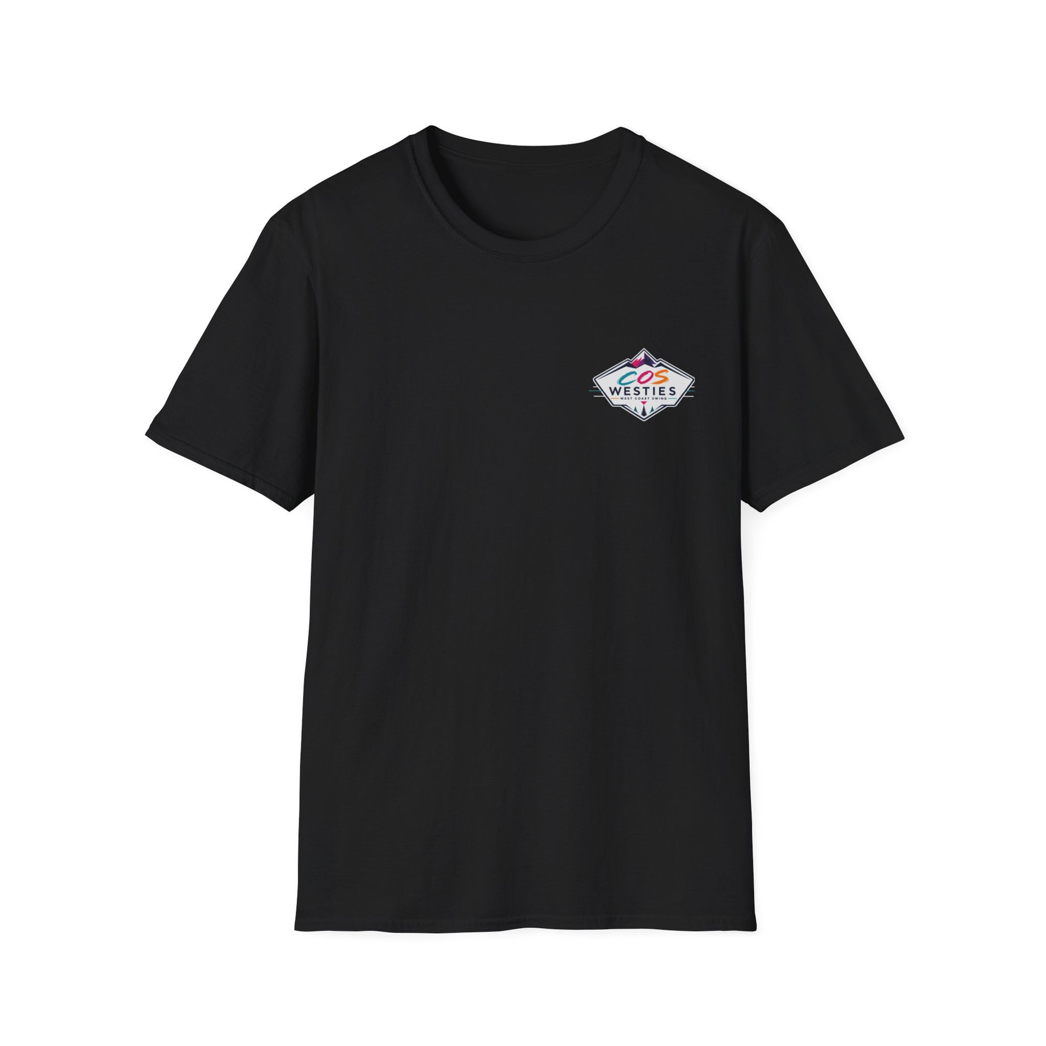 Black Unisex Softstyle T-Shirt (Front)