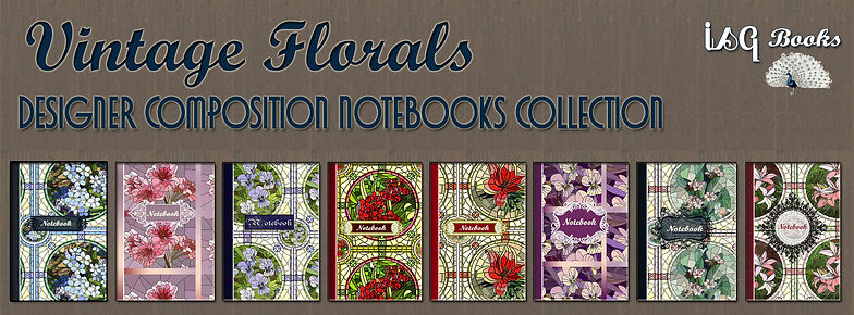 VINTAGE FLORALS NOTEBOOKS BANNER