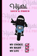 HIJABI LOUD & PROUD : A5 LINED NOTEBOOK Â MY CHOICE, MY RIGHT, MY LIFE