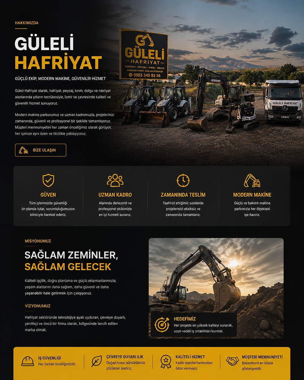 Güleli Hafriyat görsel tanıtımı