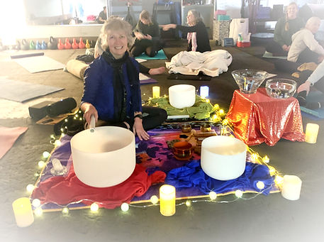 Suz Crystal Bowl Sound Bath at Weber CROPPED - Dec 21, 2023 - Pic credit to Laura MacKay -