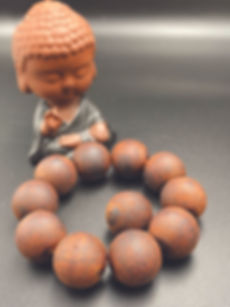 降真香黃油金絲蜜結串25mm
