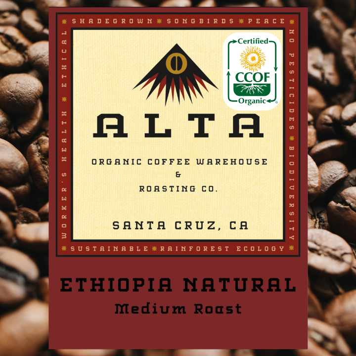 Alta Organic Coffee Ethiopia Natural 12 oz.