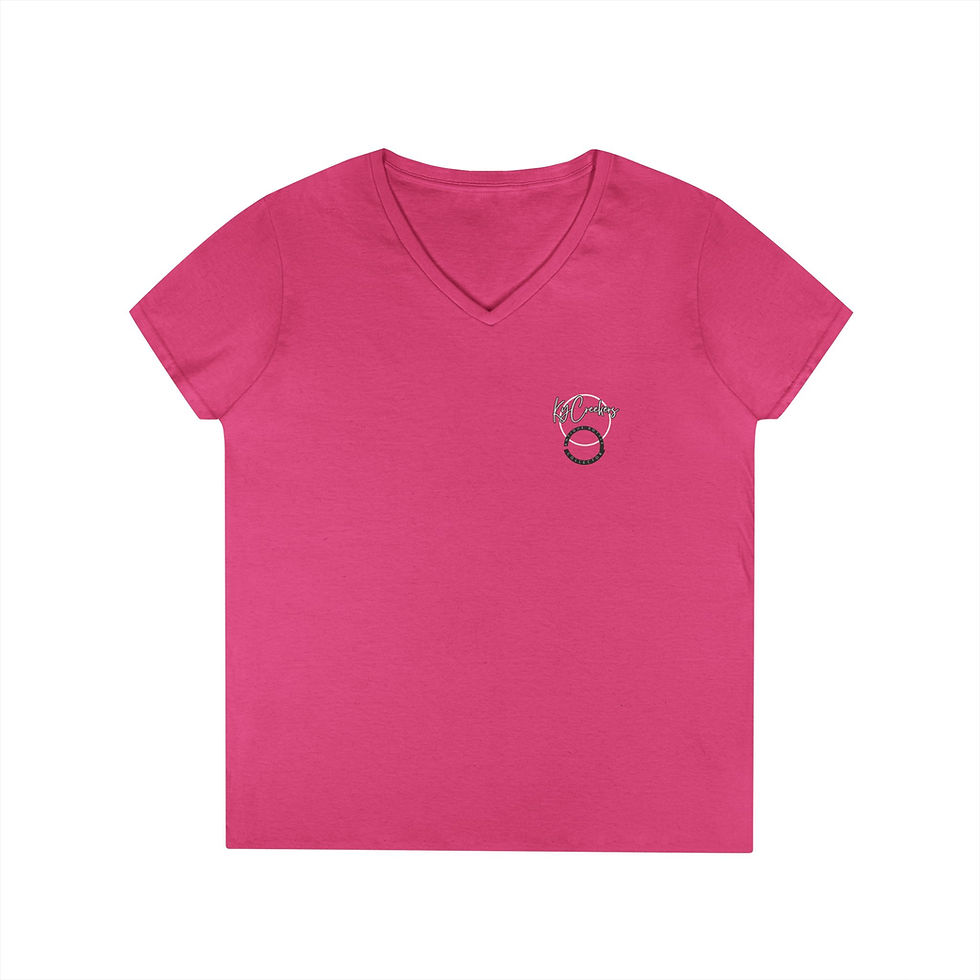 Thumbnail: Women's V-Neck T-Shirt - KyCreekers Fresh Front Design