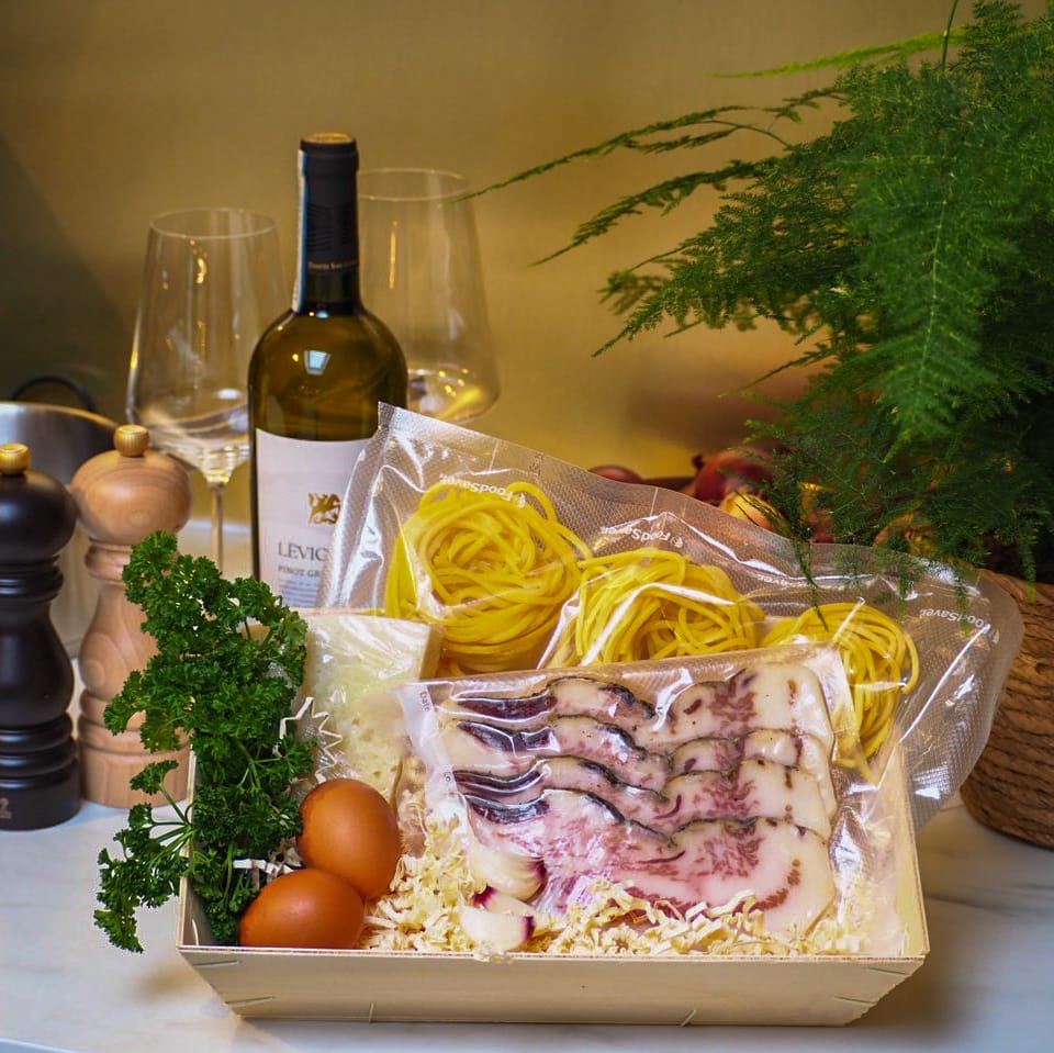Arranged Food and Objects