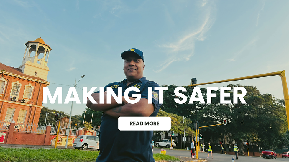 Calvin Thomas (pictured above) is the chairperson of the Umbilo Community Policing Forum