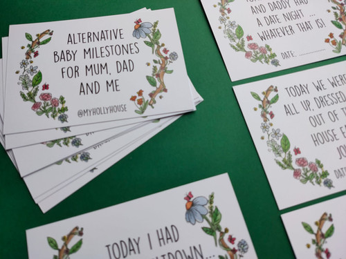 Baby Funny Alternative Milestone Cards - View #12