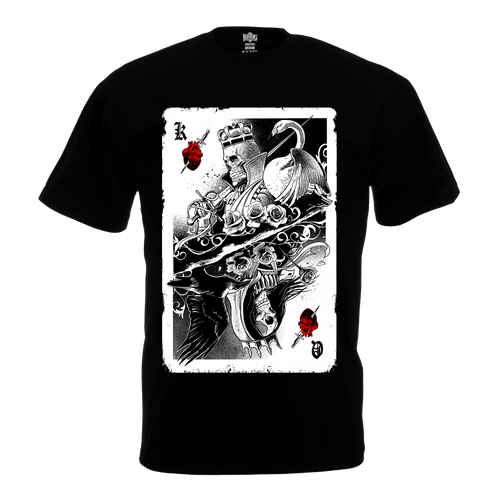 T Shirt / Kings & Queens Bloodred Hourglass