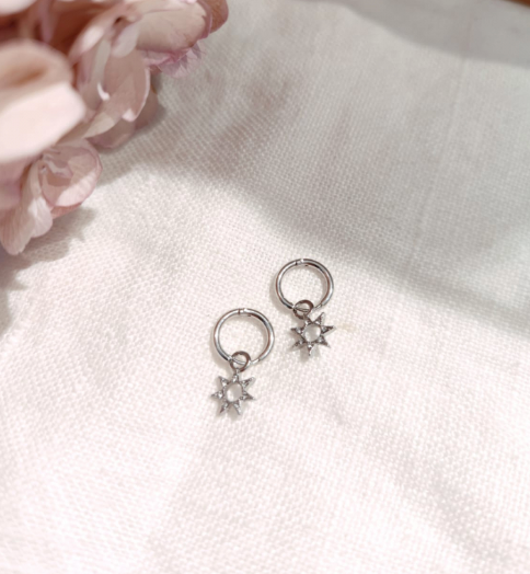 Mini créoles  "SOLEIL "