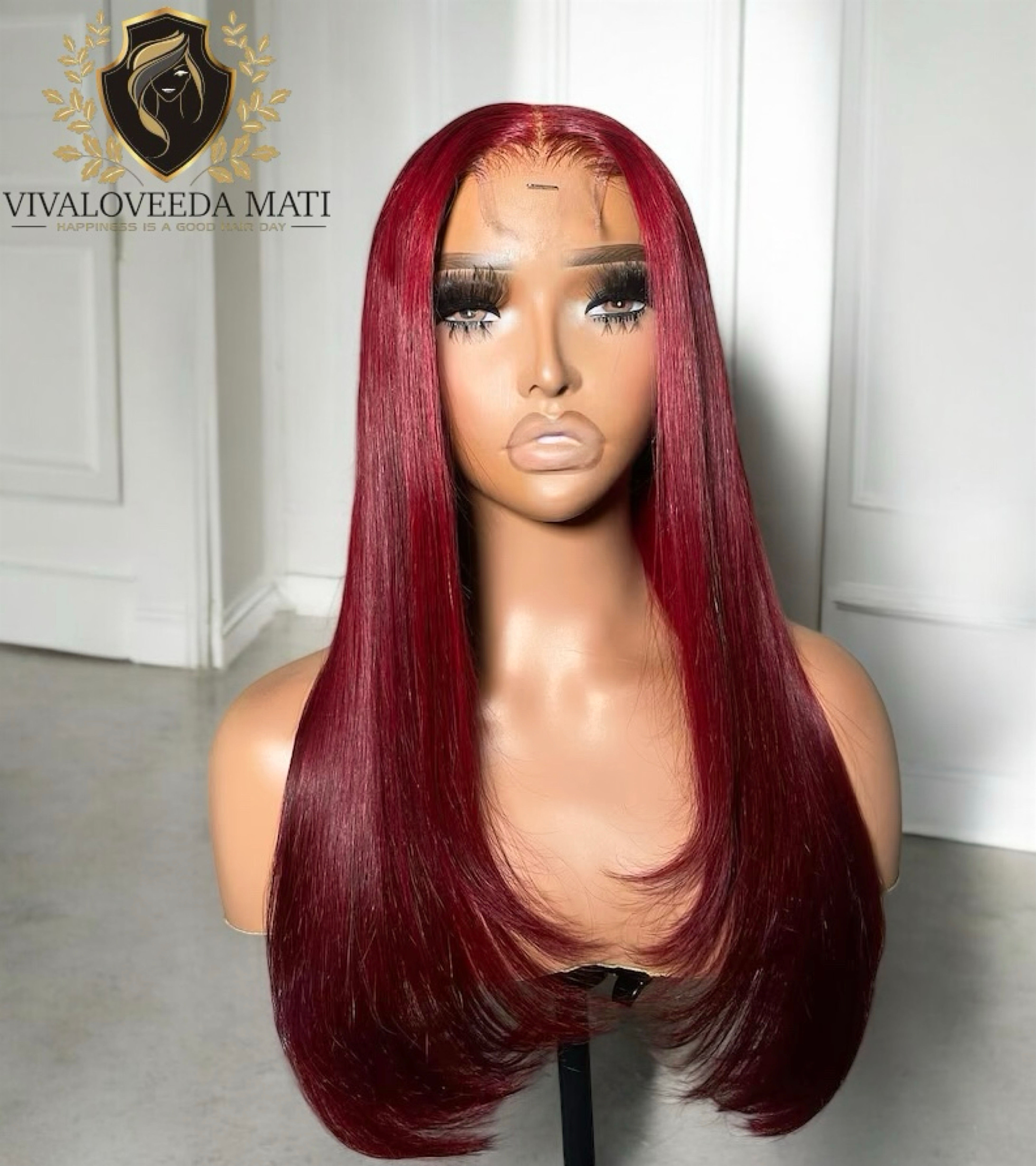 vietnamese 2x6 straight bob human hair closure wig on mannequin