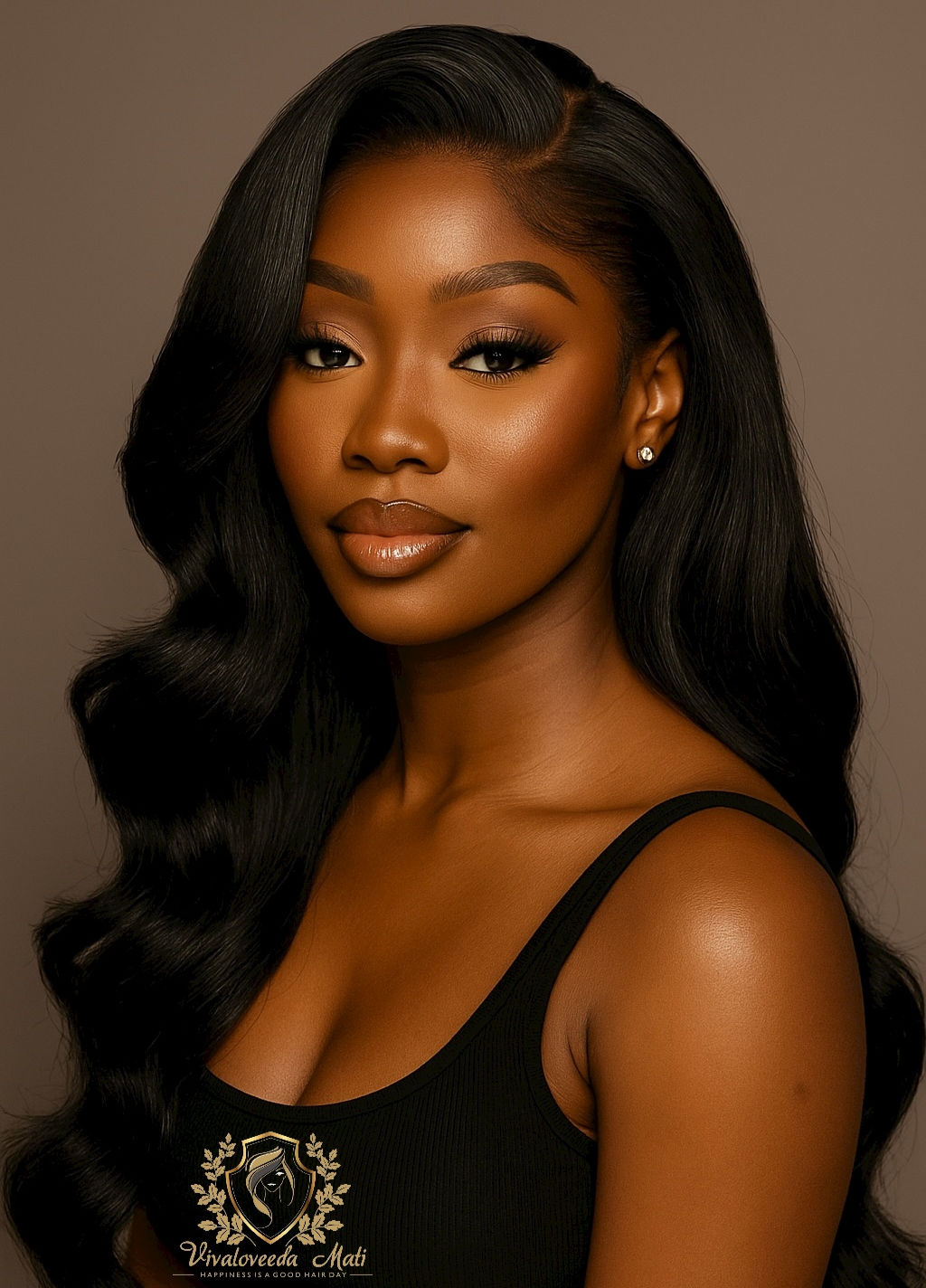 Premium Natural Colour Body Wave Human Hair Wig