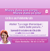 Claire Berthelin Atelier "La cage thoracique : notre belle parure..." en salle à Ivry ou en visio