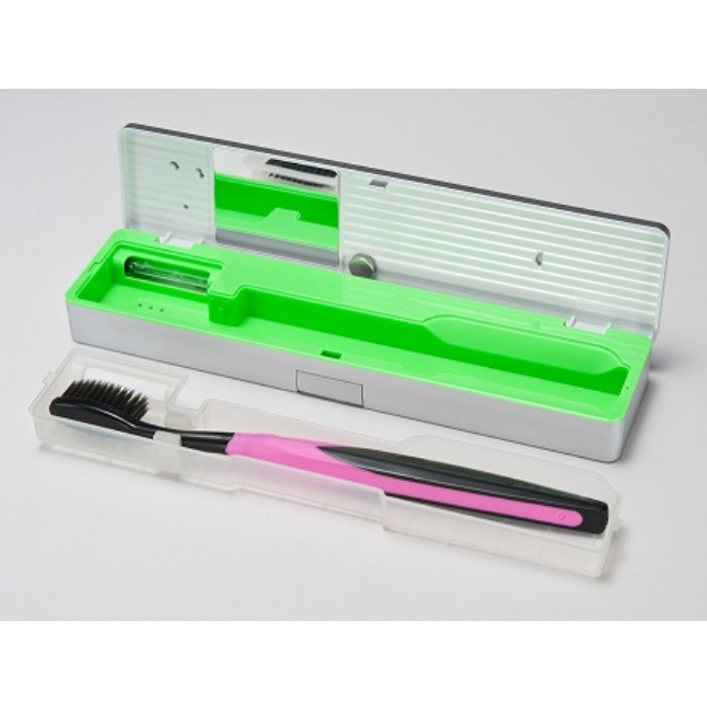 Portable toothbrush sterilizer