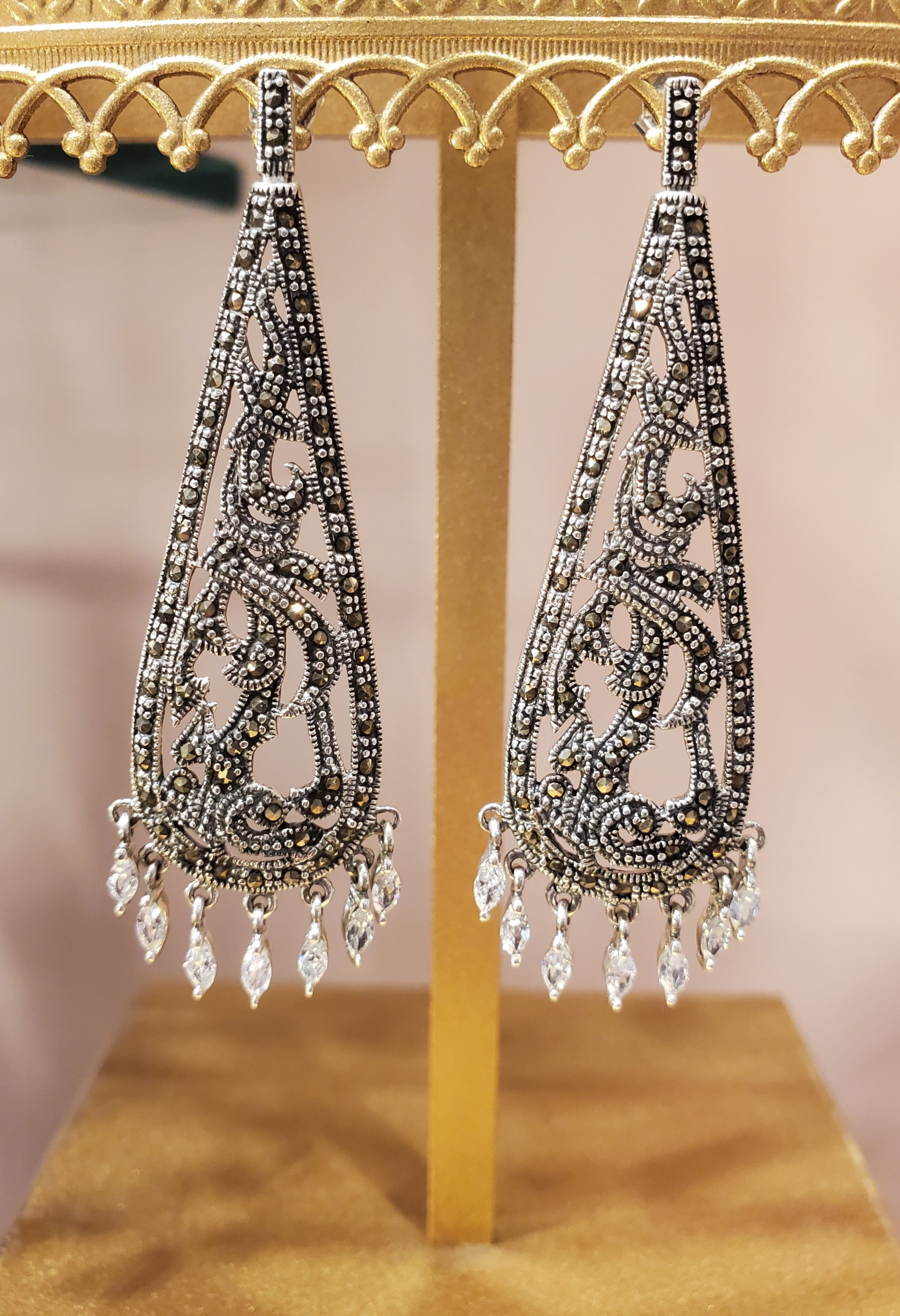 Marcasite earrings