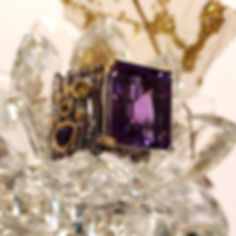 Amethyst, Citrine ring