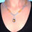 Thumbnail: Citrine, CZ necklace